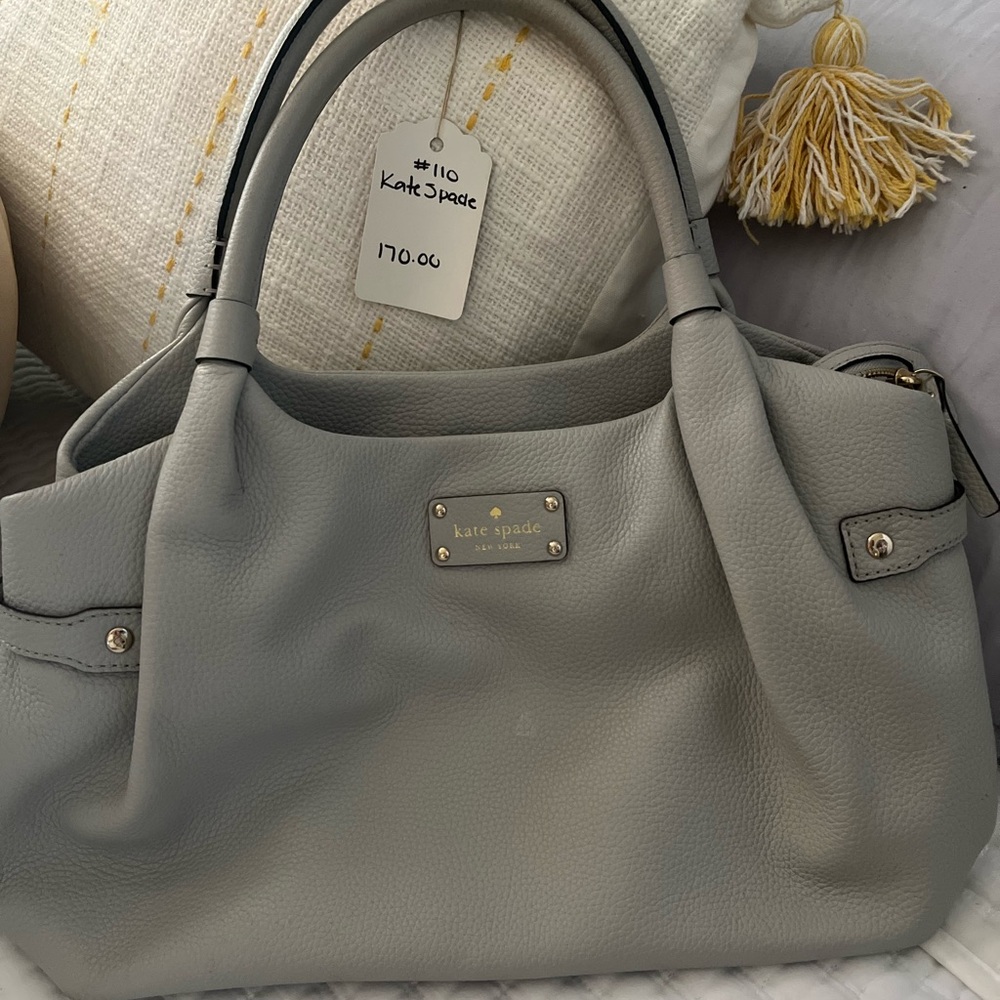 Kate Spade Light Gray Satchel